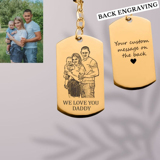 Your Family Portrait Keychain