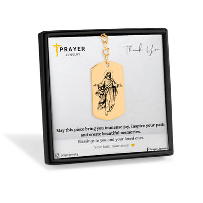 His presence Jesus Keychain