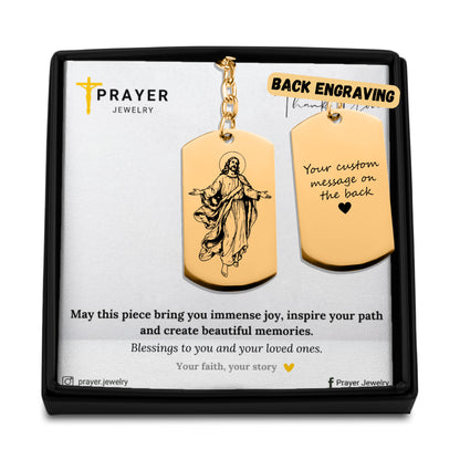 His presence Jesus Keychain